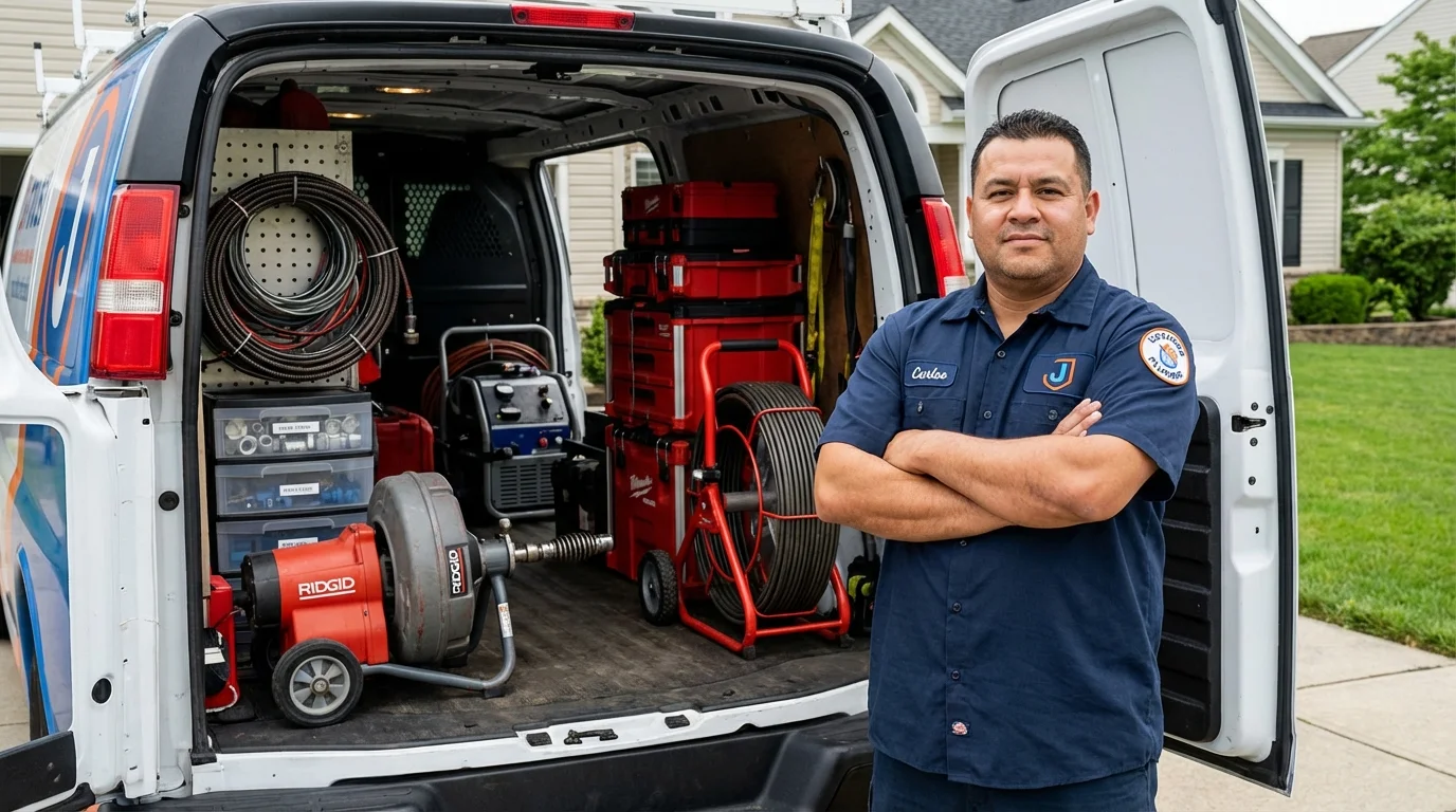 Professional drain cleaning equipment and Johns Plumbing LLC plumber in Kanab