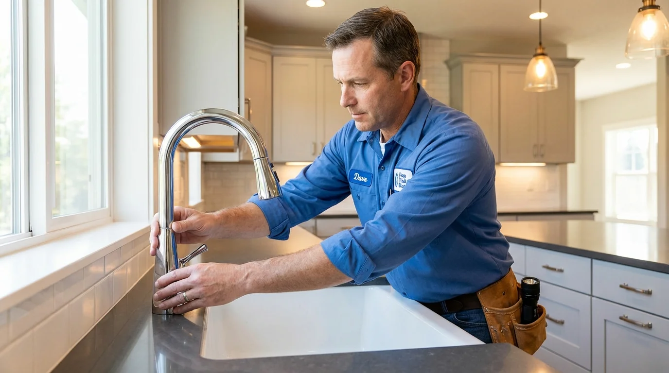 Kitchen faucet installation by Johns Plumbing LLC in Kanab